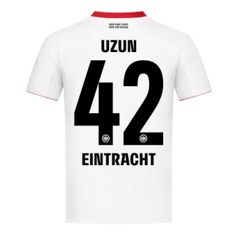 Eintracht Frankfurt Can Uzun #42 Maglia Gara Trasferta Repliche 2025-26 Maniche Corte